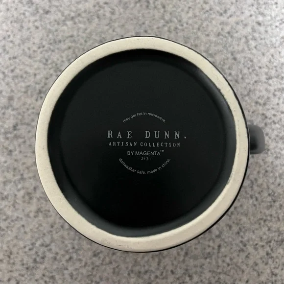 Rae Dunn Black and White Beer Mugs Trio - Picture 13 of 16